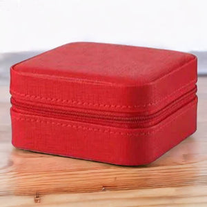 Mini Portable Travel Jewelry Case (RED)