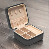 Mini Portable Travel Jewelry Case (Black)