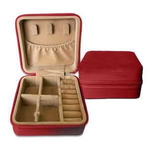 Mini Portable Travel Jewelry Case (RED)