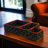 3 Pc Printed Storage Organizer