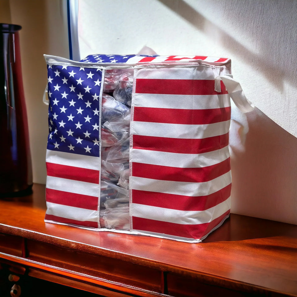 110GSM Cloth Storage Bag 1 Pc (USA Flag)