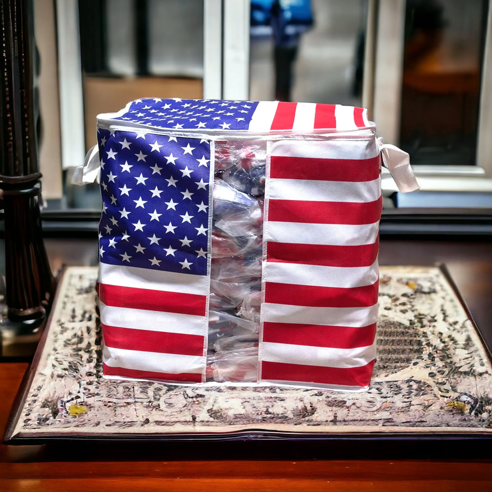 110GSM Cloth Storage Bag 1 Pc (USA Flag)