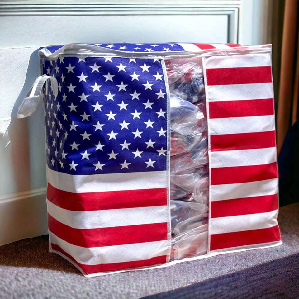 110GSM Cloth Storage Bag 1 Pc (USA Flag)