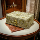 Hand Made Embroidered Jewellery Box-Golden