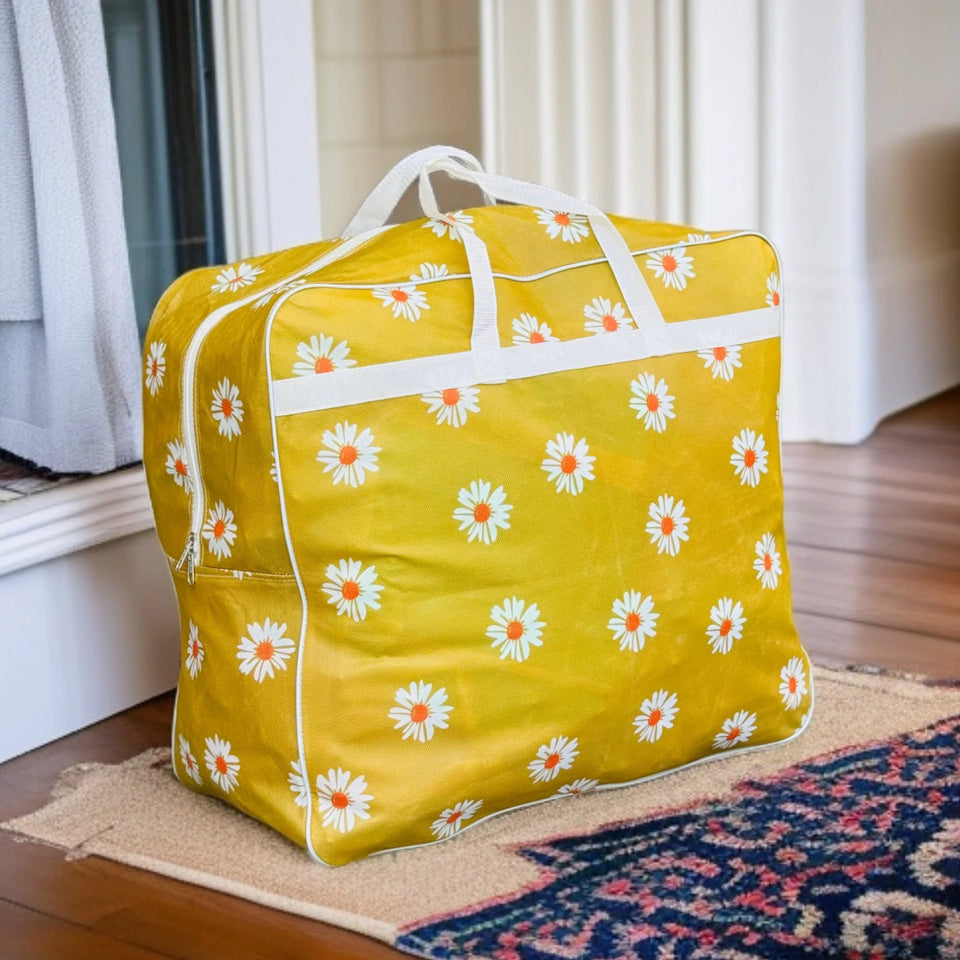 110GSM Non-Woven Luggage Bag (Mustard Flower)
