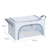 Foldable Clothes Storage Box (24L)-Light Blue