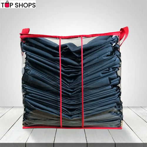 Single Piece Transparent Storage Bag (Red)