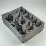 18-Pockets Socks Belts Organizer(Grey parashut)