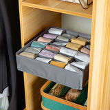 18-Pockets Socks Belts Organizer(Grey parashut)