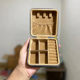 Mini Portable Travel Jewelry Case (Grey)