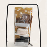 6 slots Bag Holder organizer (Mustard Printed)