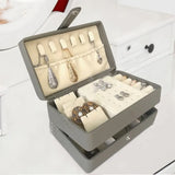 2 Layer Portable Travel Jewelry Case