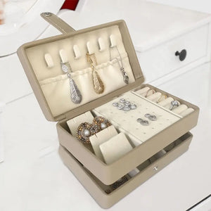 2 Layer Portable Travel Jewelry Case