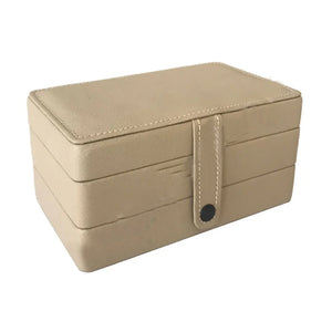2 Layer Portable Travel Jewelry Case